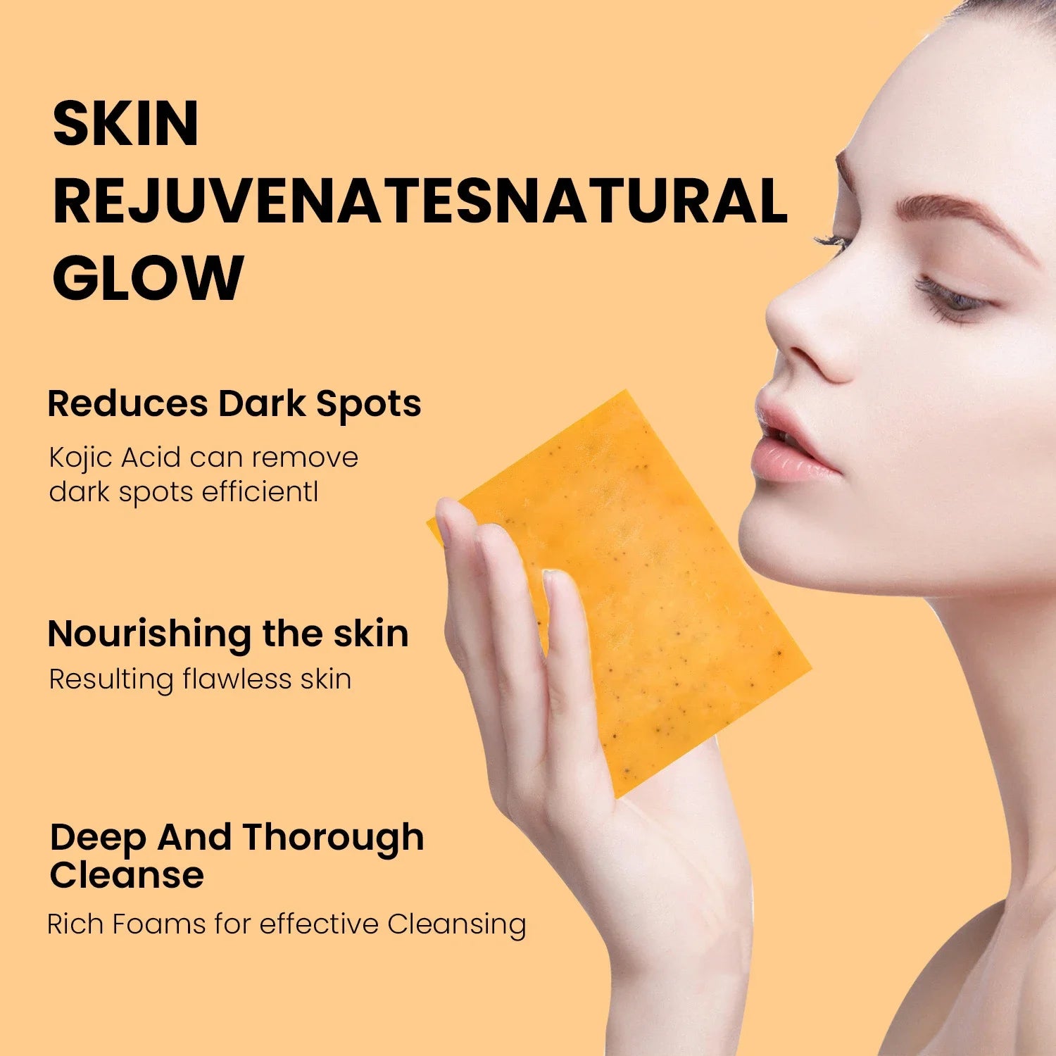 Savon au curcuma, citron et acid kojic