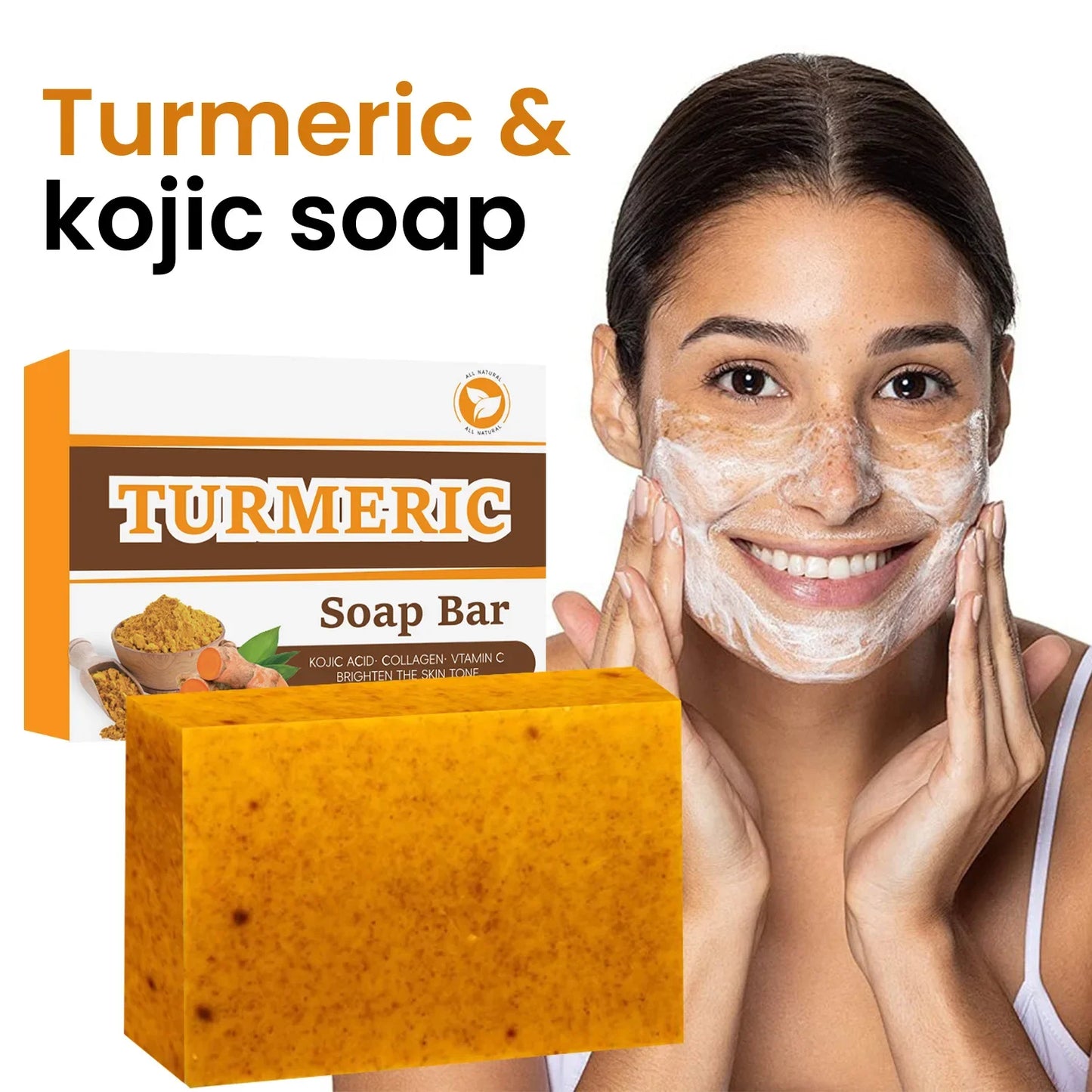 Savon au curcuma, citron et acid kojic